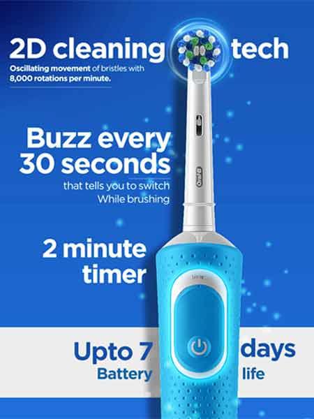 Oral-B Vitality 100 Blue Criss Cross